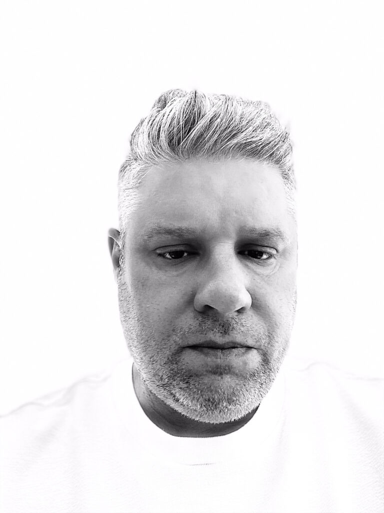 Headshot against white background
